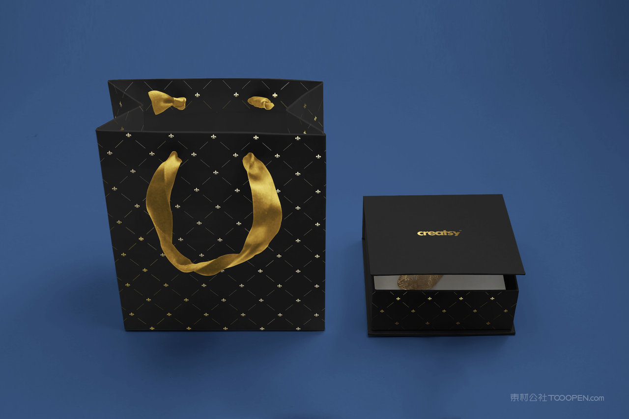 黑色质感高级首饰盒样机 (5)