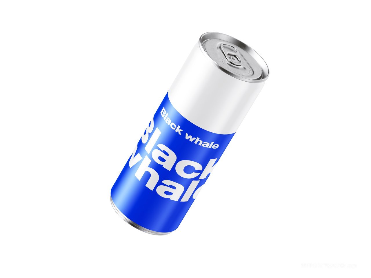 蓝色易拉罐可乐瓶饮料包装样机 (2)