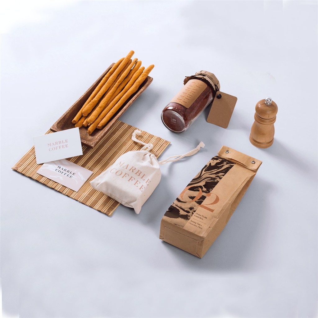 咖啡厅物料VI样机模板