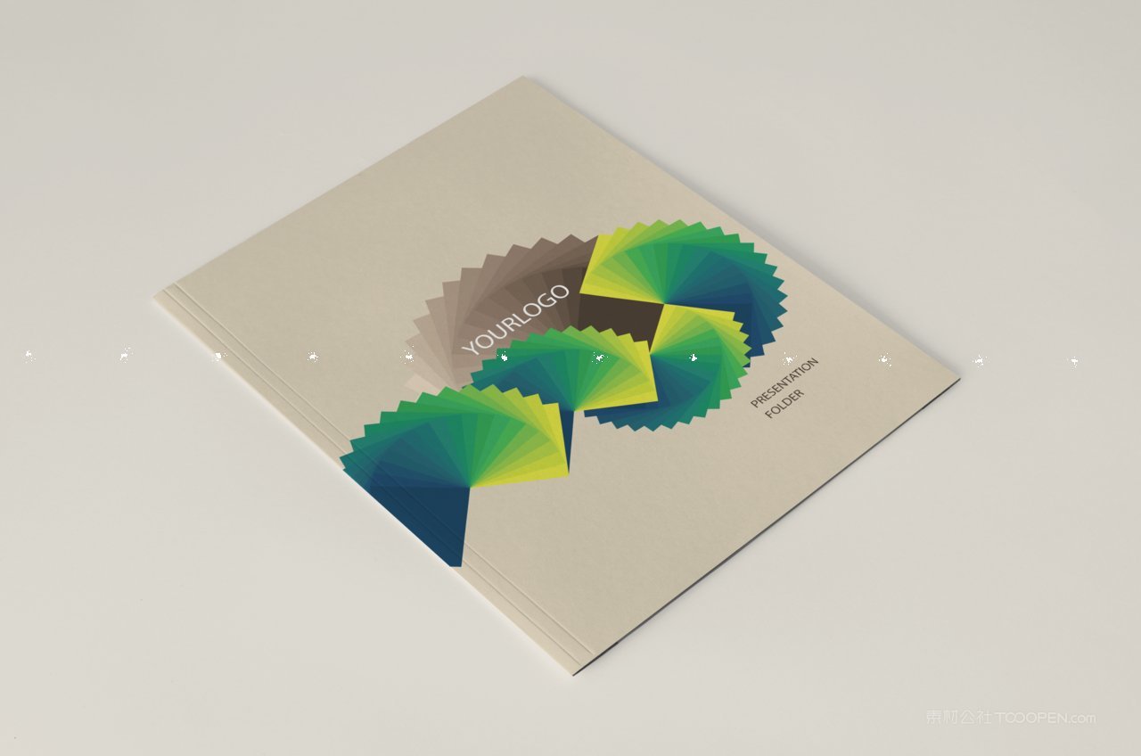 绿色商务vi贴图样机模板 (29)