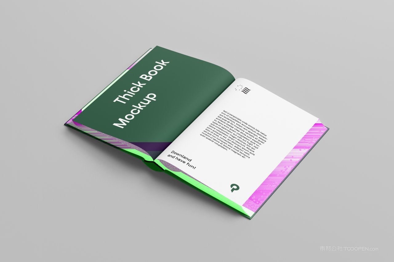 book杂志书籍企业画册展示场景样机 (5)