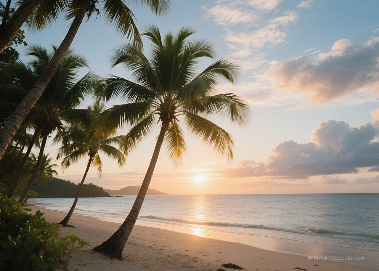 美丽日出云层自然风景唯美云彩天空