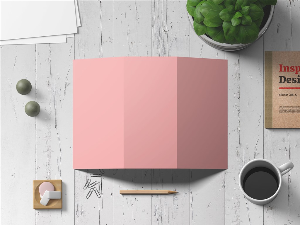 宣传三折页样机模板素材