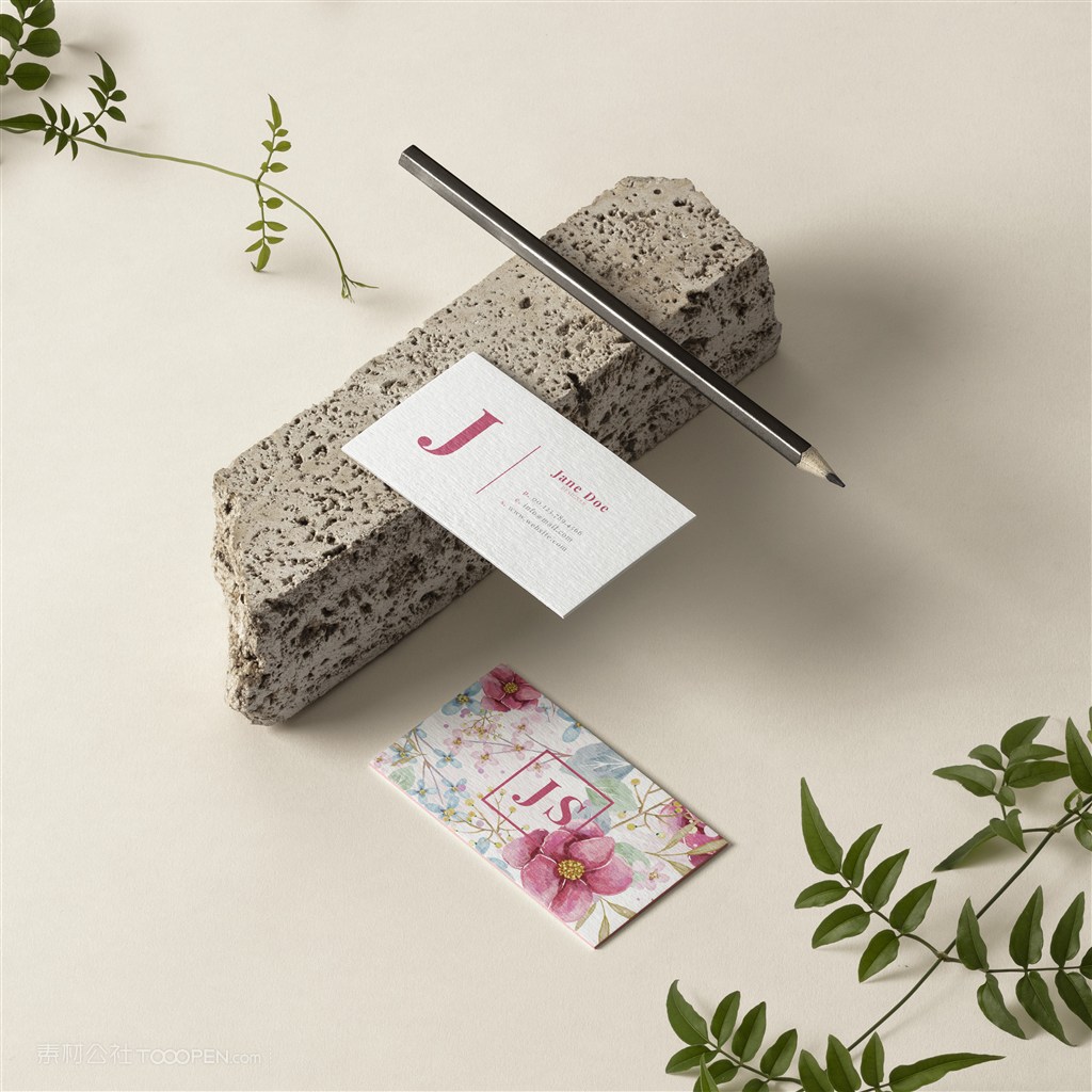 小清新名片样机