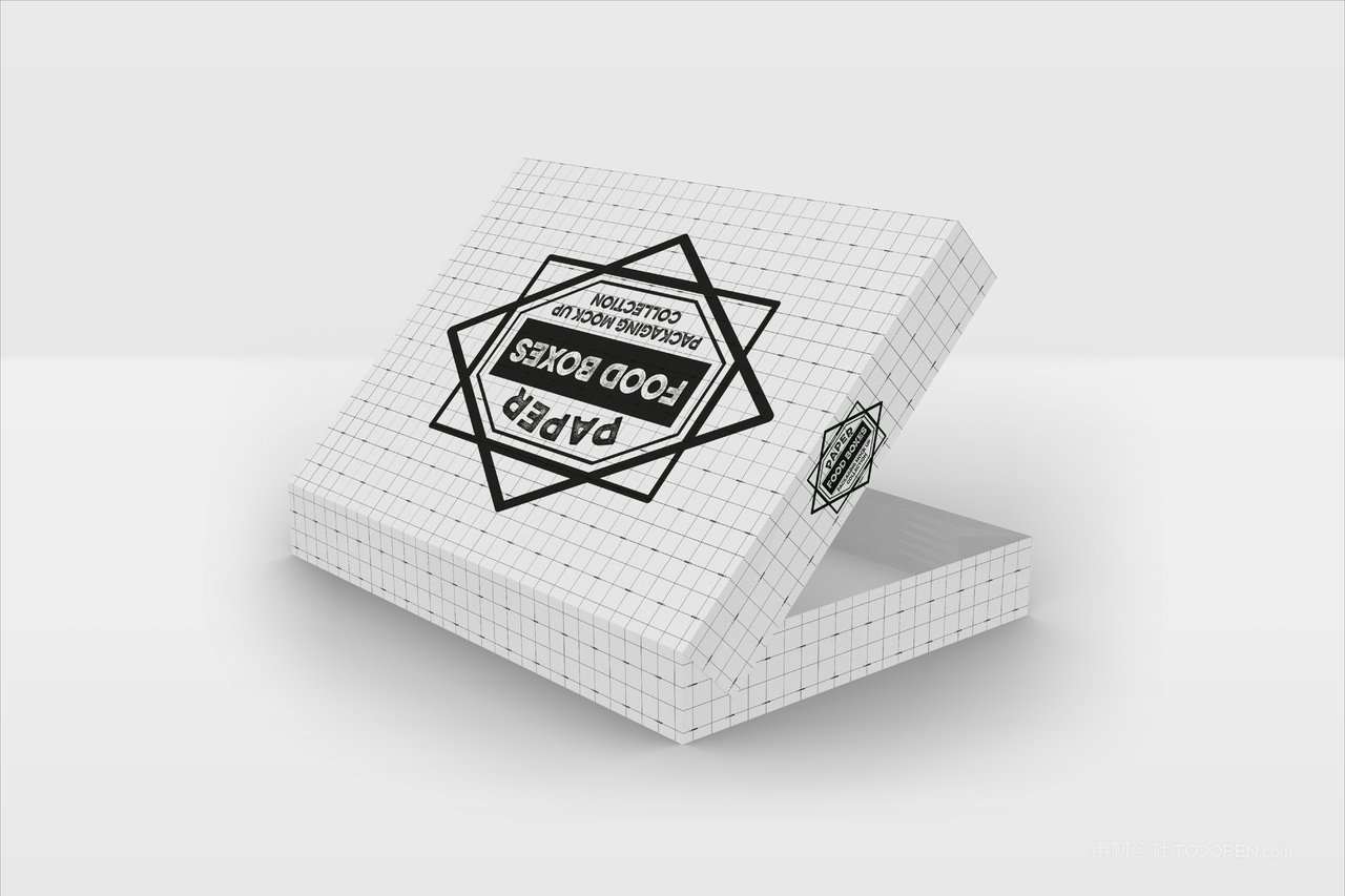 快餐汉堡食品纸质包装样机 (3)