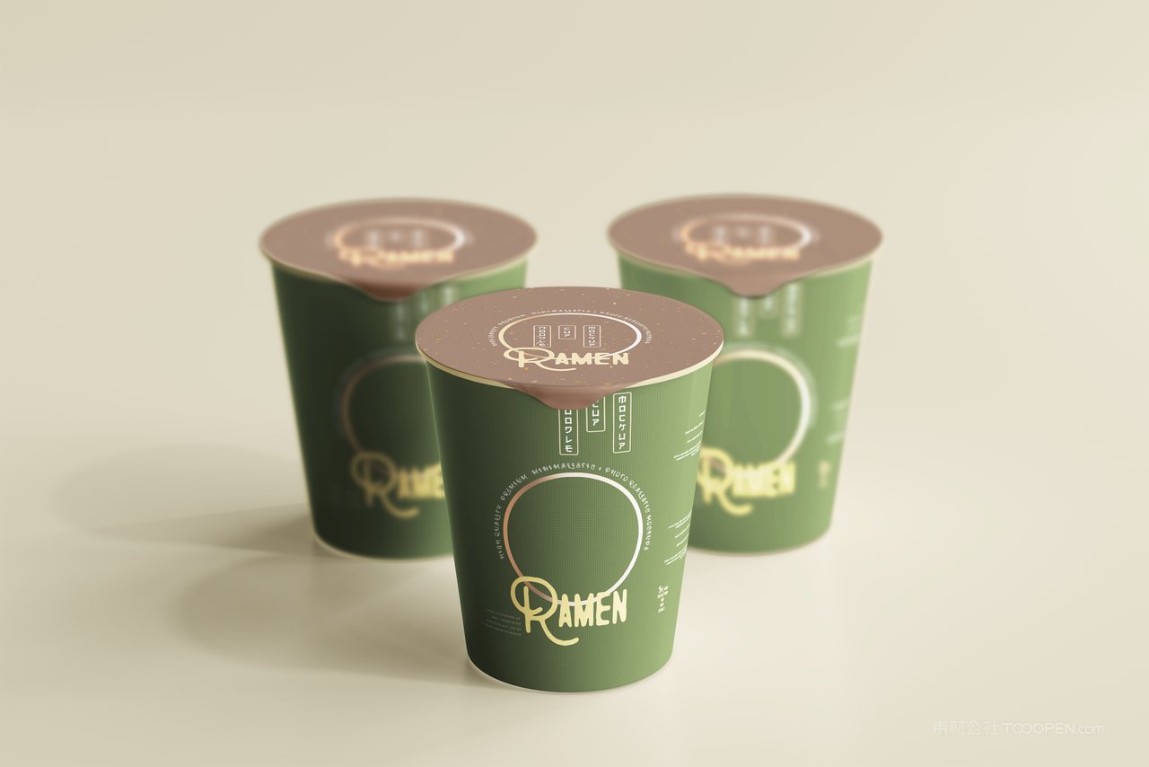 酸辣粉桶装泡面即食品包装展示样机 (7)