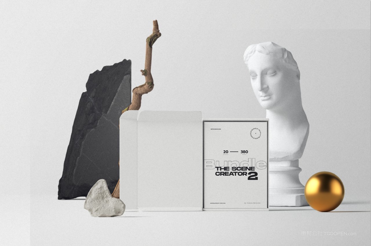 简洁干净快递寄书精装书籍包裹场景样机