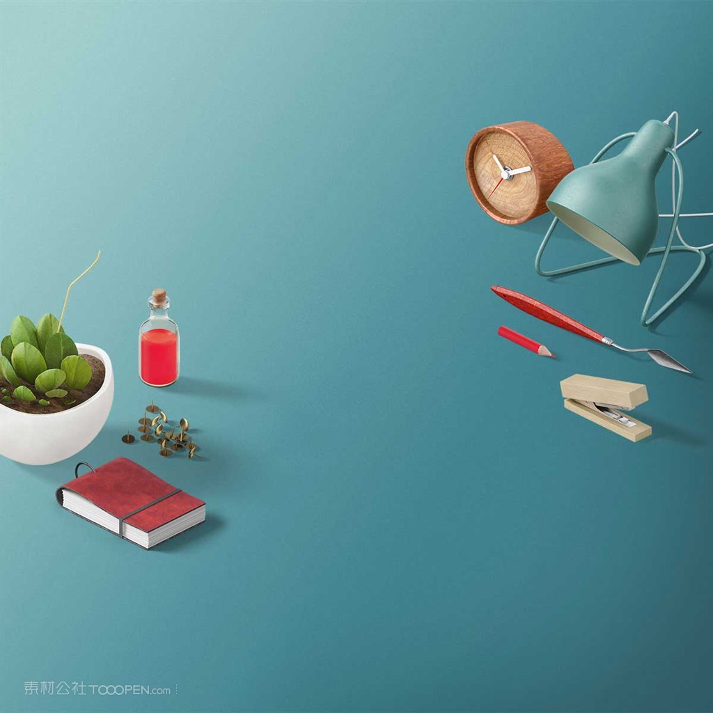创意办公桌面样机素材