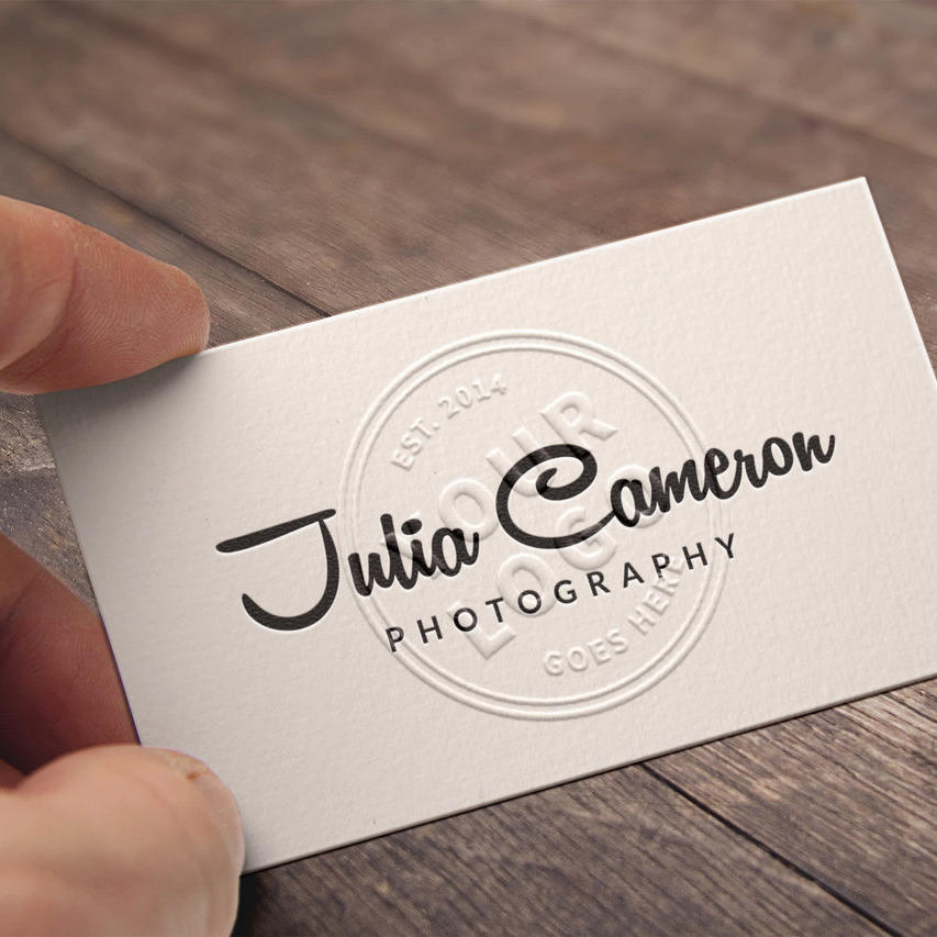 白色精美高清名片样机