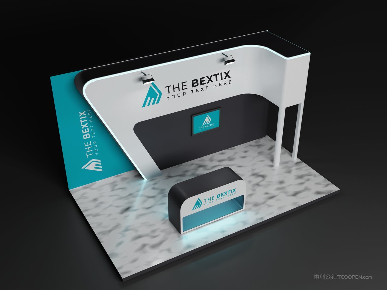 【2037期】3du立体展会展台设计样机 (12)