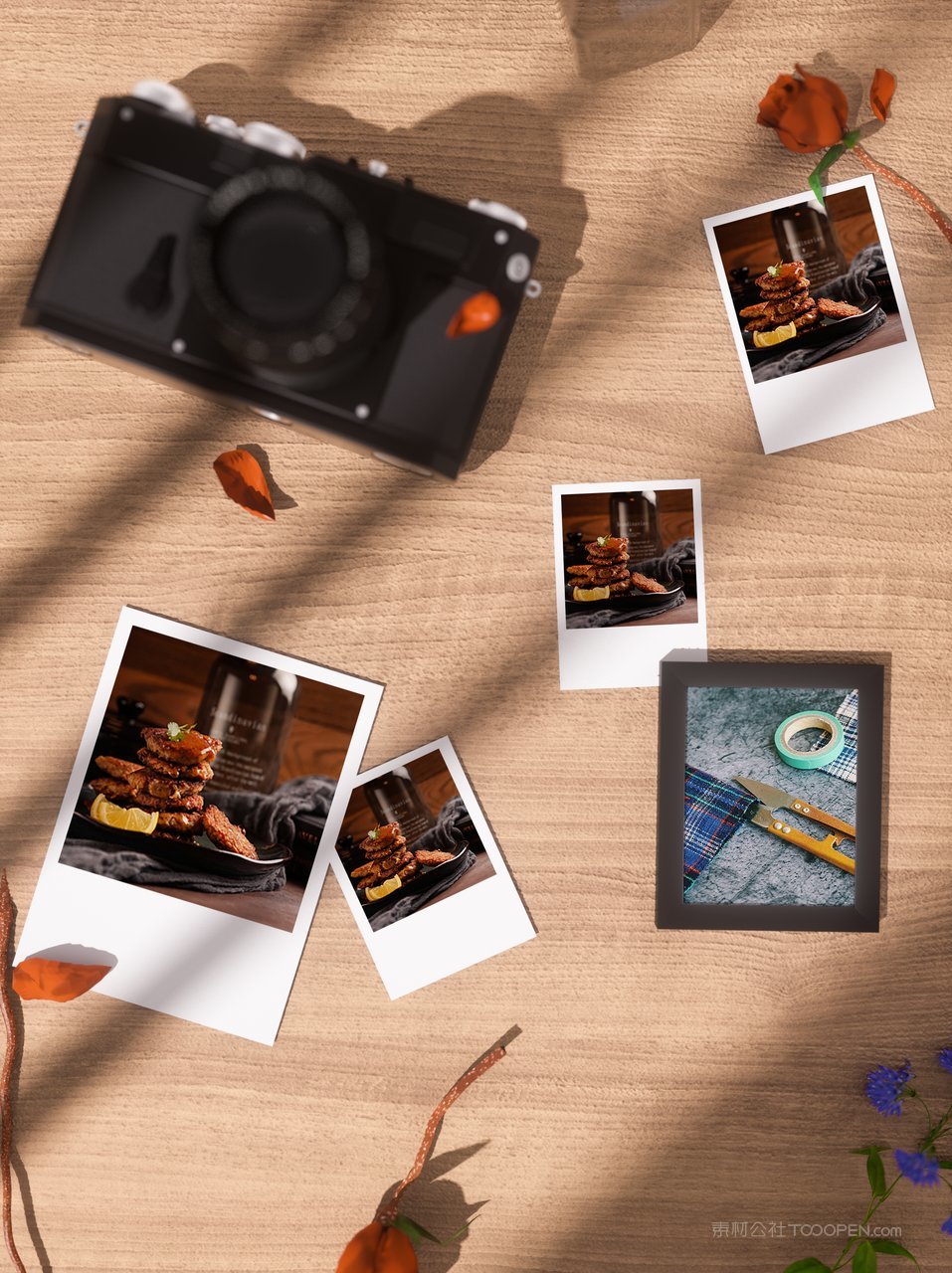 文创照片名信片墙面装饰照片样机