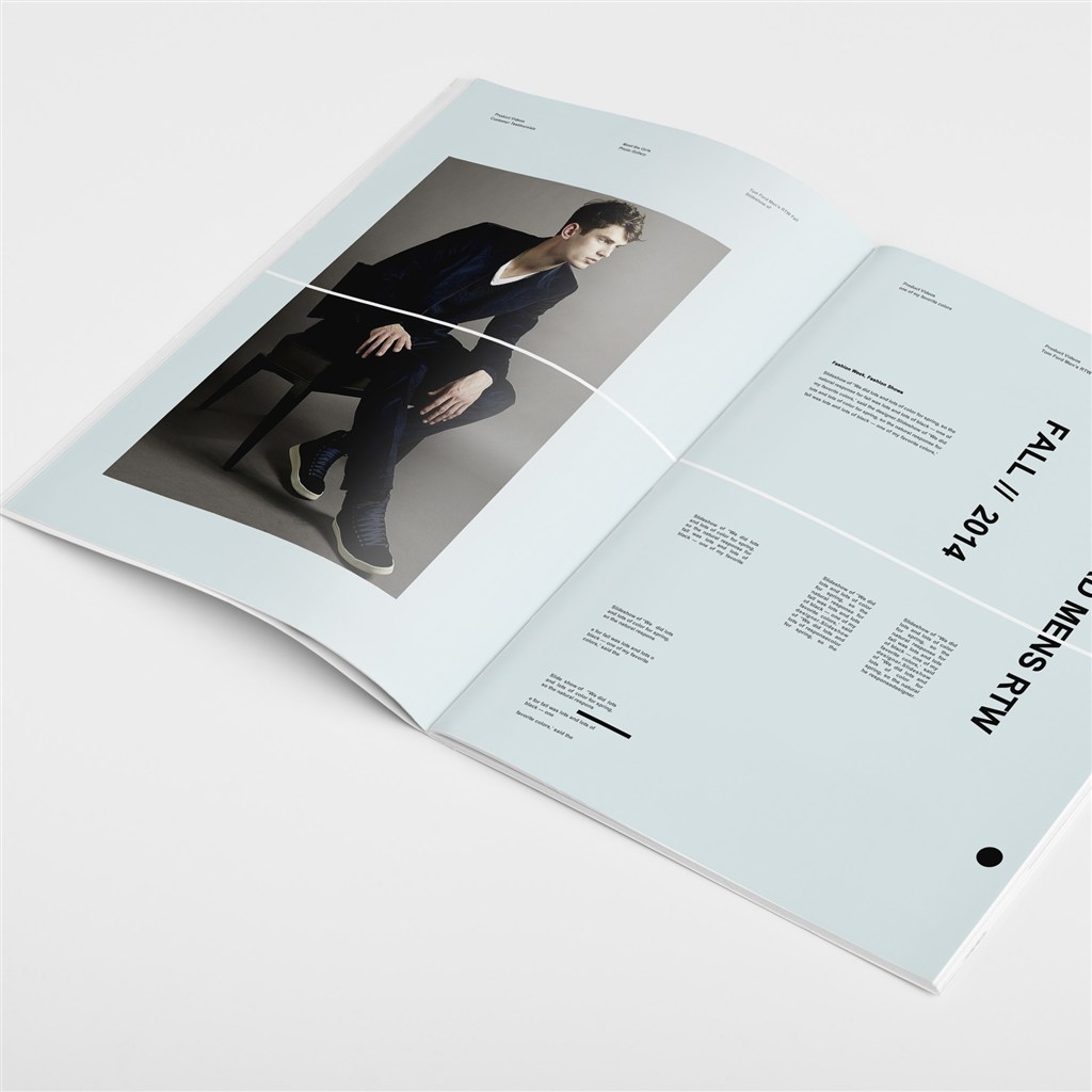 服装杂志画册样机