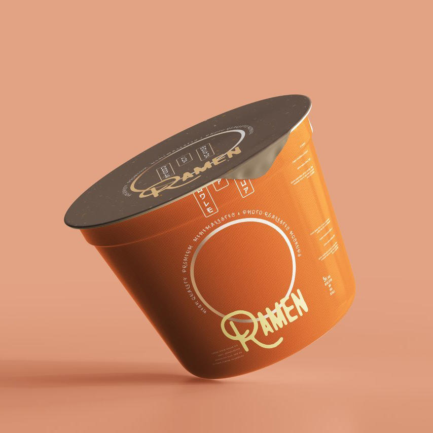 酸辣粉桶装泡面即食品包装展示样机 (23)