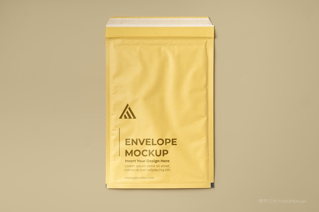 黄色信封快递袋文件袋样机 (1)