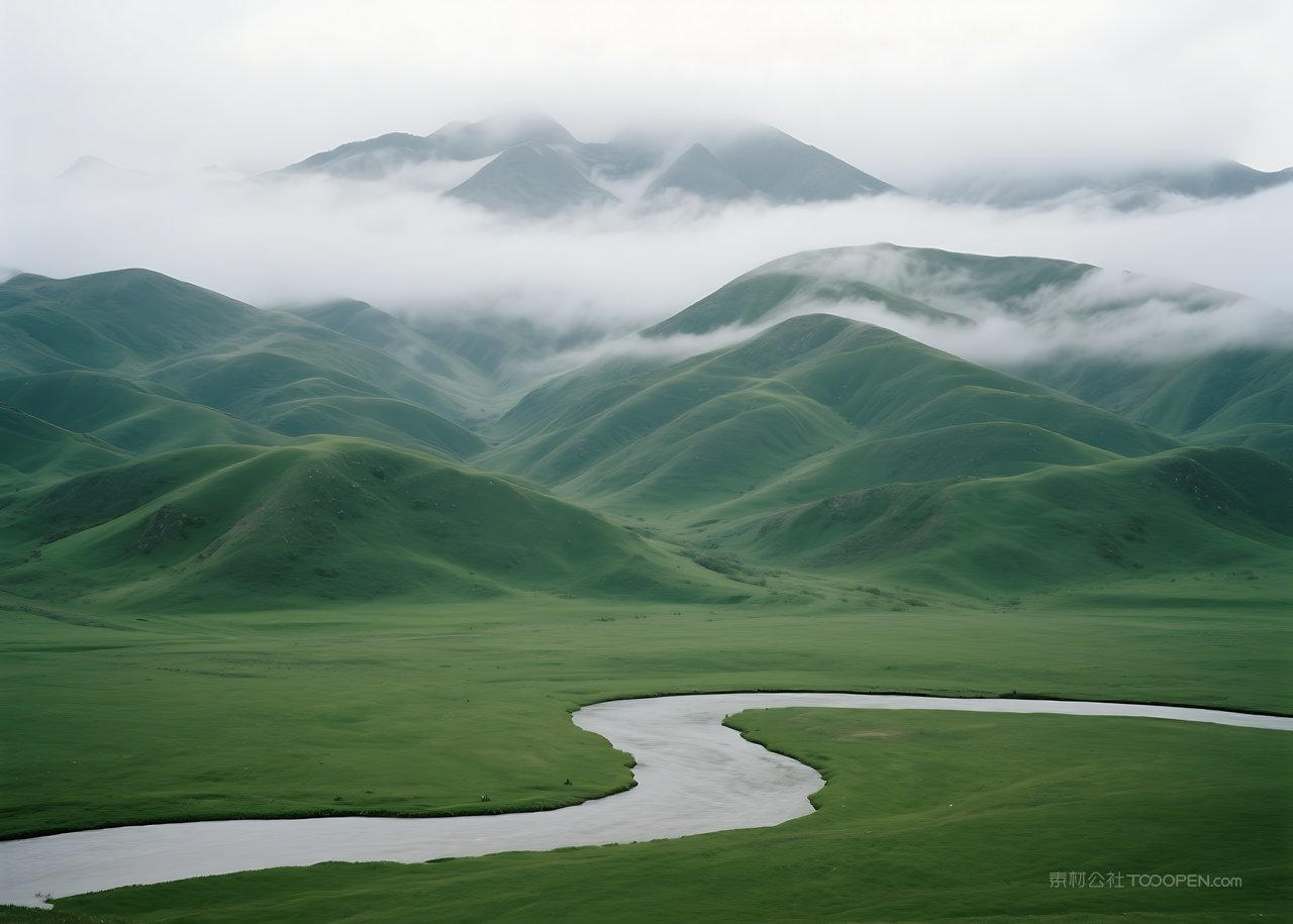 唯美山峰自然景观山水风景高清天空