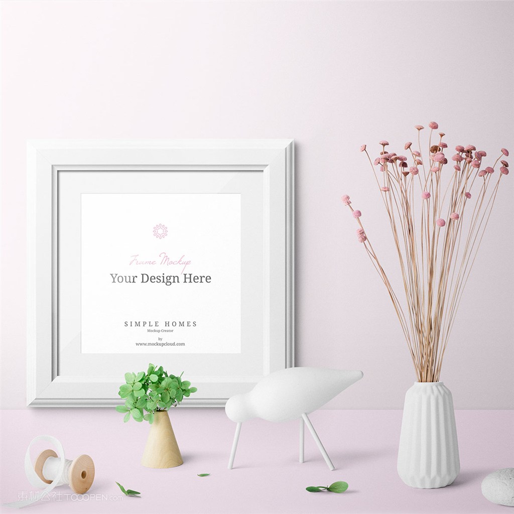 小清新文艺时尚桌面相框装饰品摆件样机