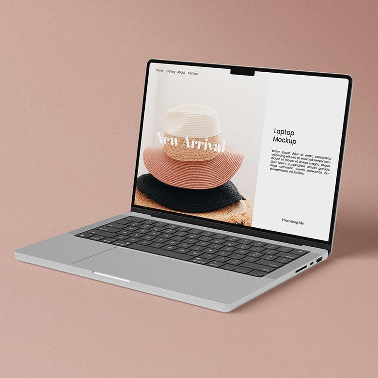 笔记本电脑数字屏幕样机