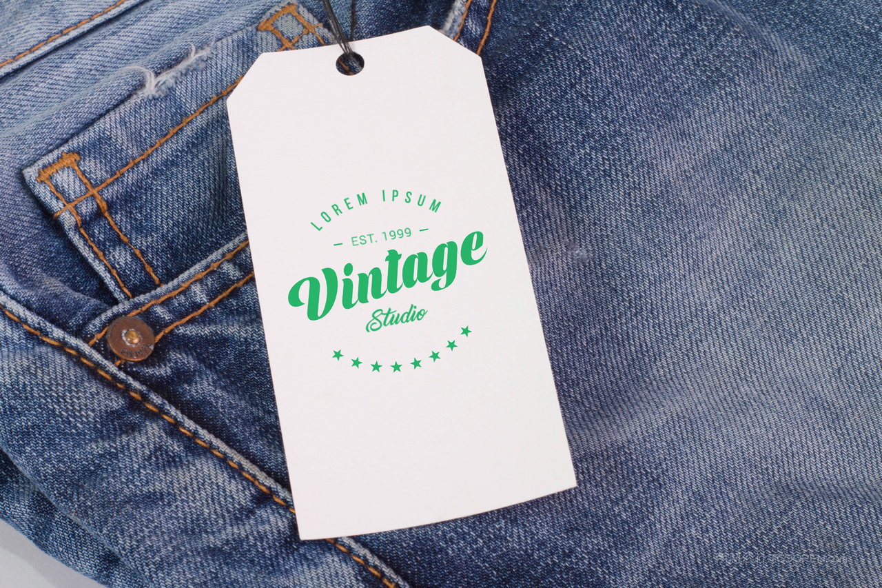 牛仔服饰吊牌