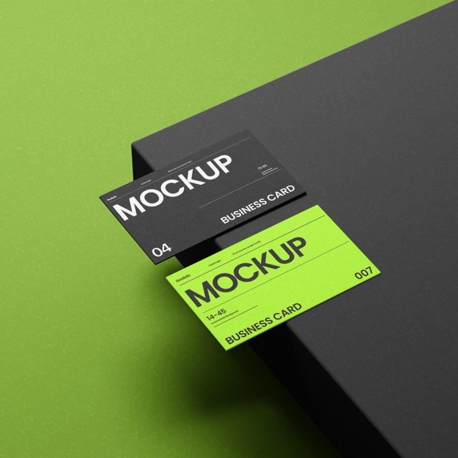 现代名片模型样机
