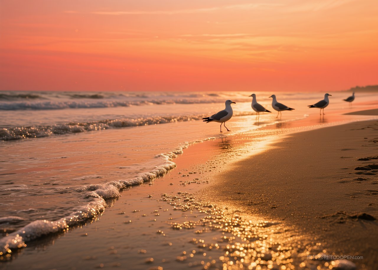 天空大海风景海滩海景唯美自然海边