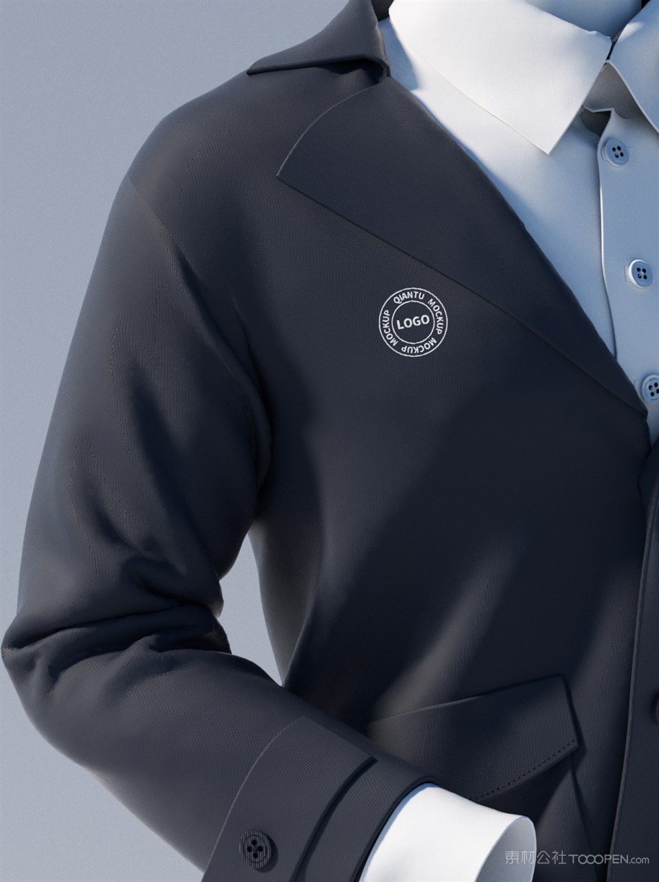 男士西服LOGO样机