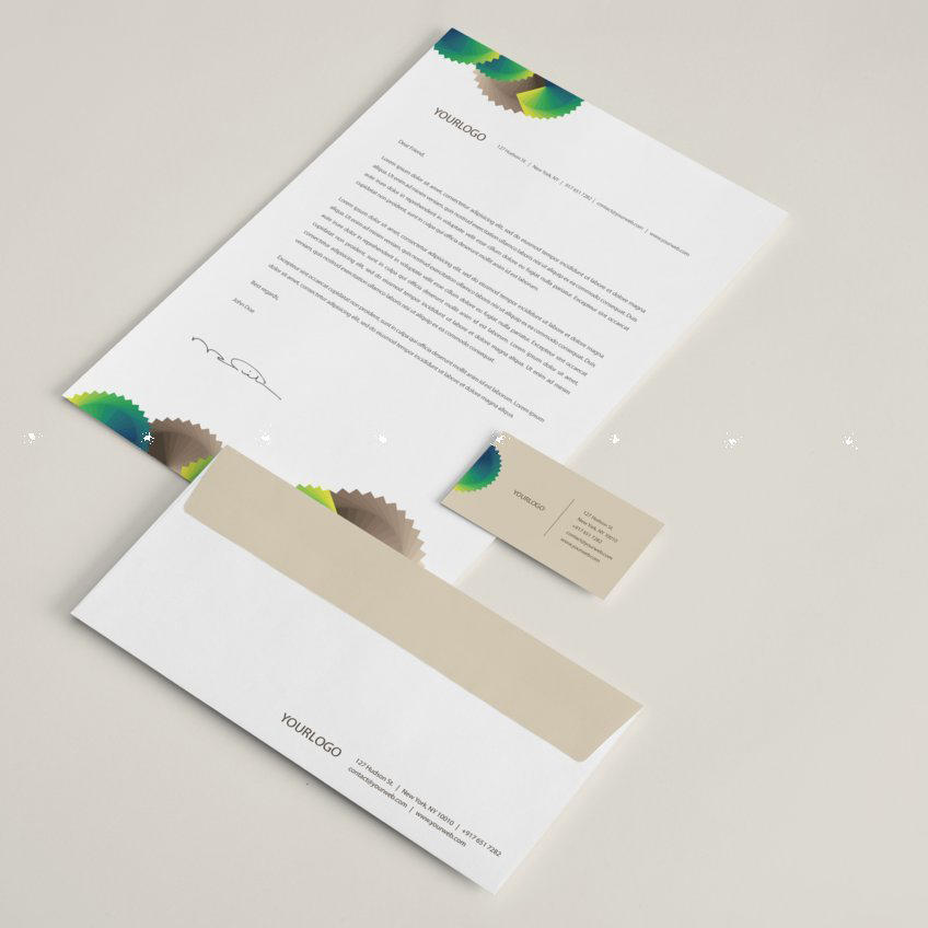 绿色商务vi贴图样机模板 (31)