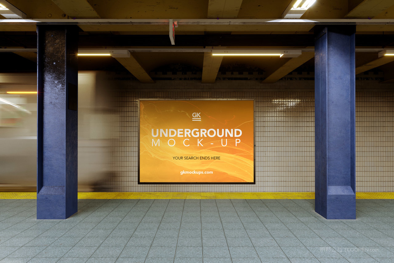 地铁口海报广告样机
