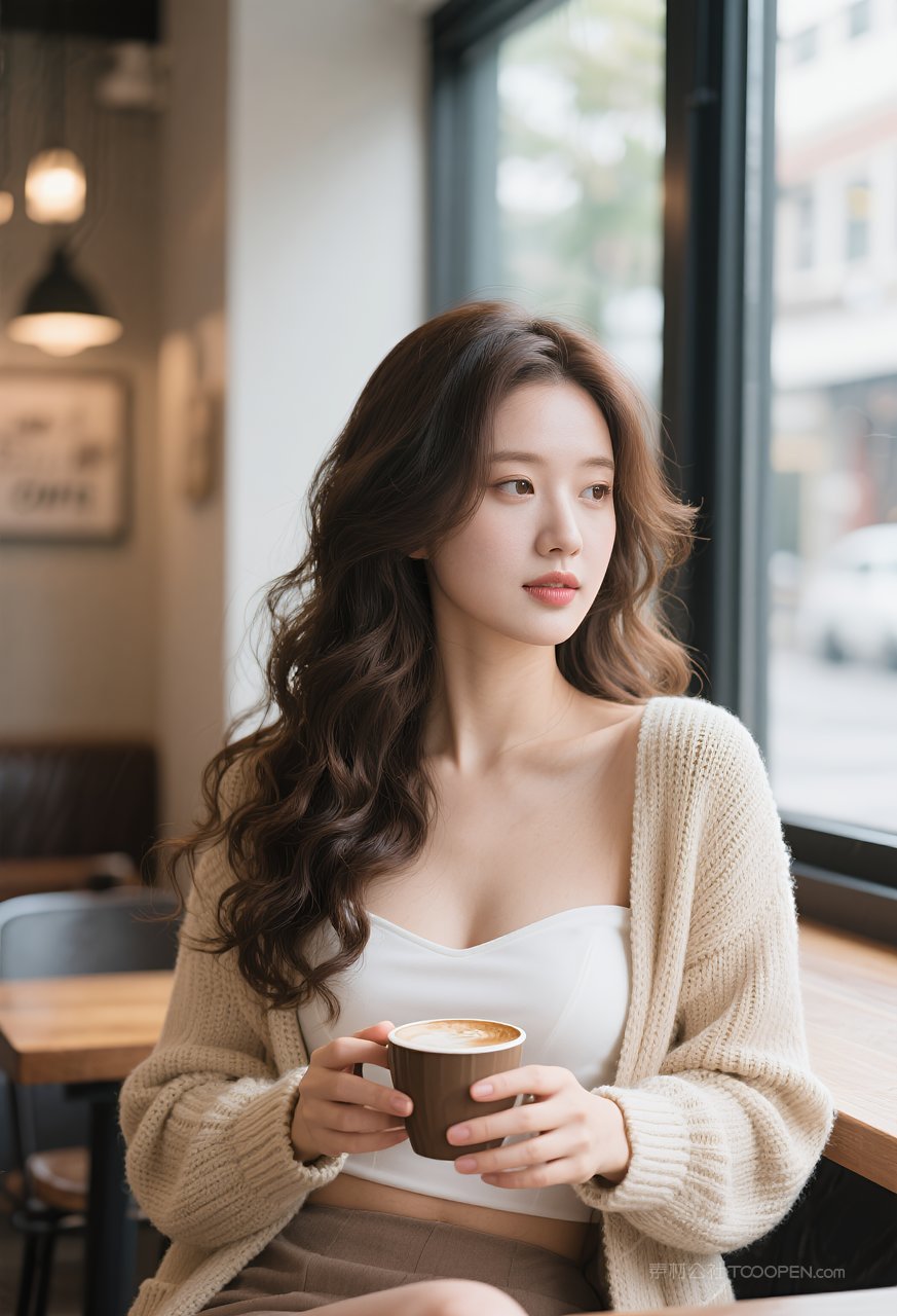 写真时尚美女迷人动人女性气质