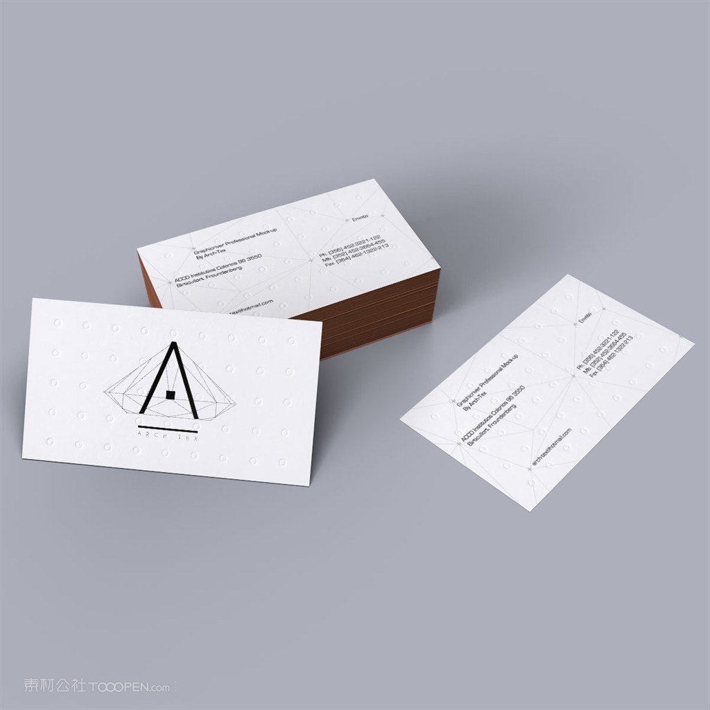 文化传播公司vi名片样机