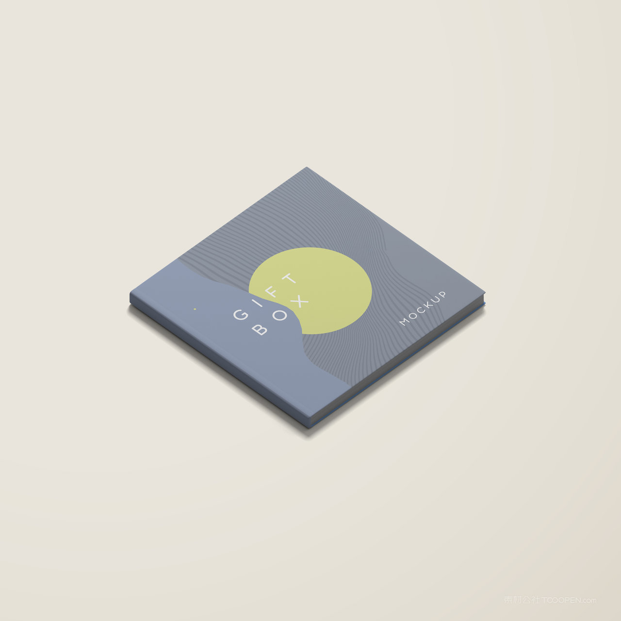 方形书籍画册贴图样机