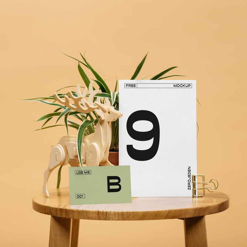 宣传单名样高清场景样机