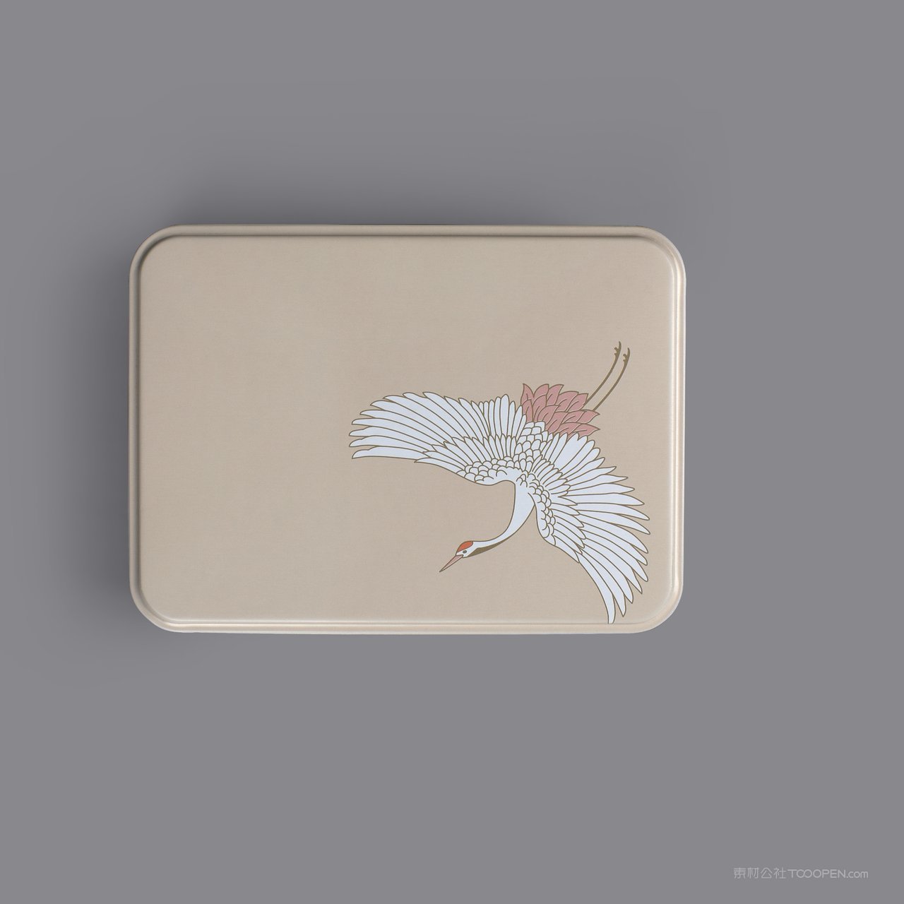 仙鹤铁盒马口盒实拍样机