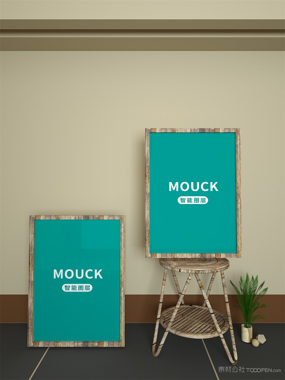 创意简约场景多张海报样机