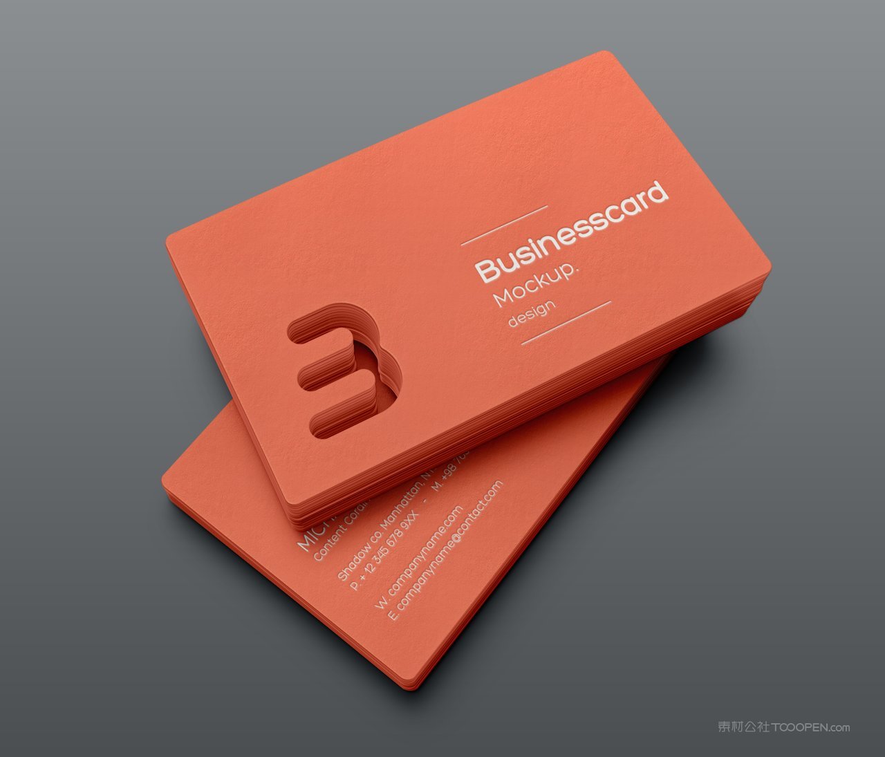 名片贴图角度度展示场景样机 (3)