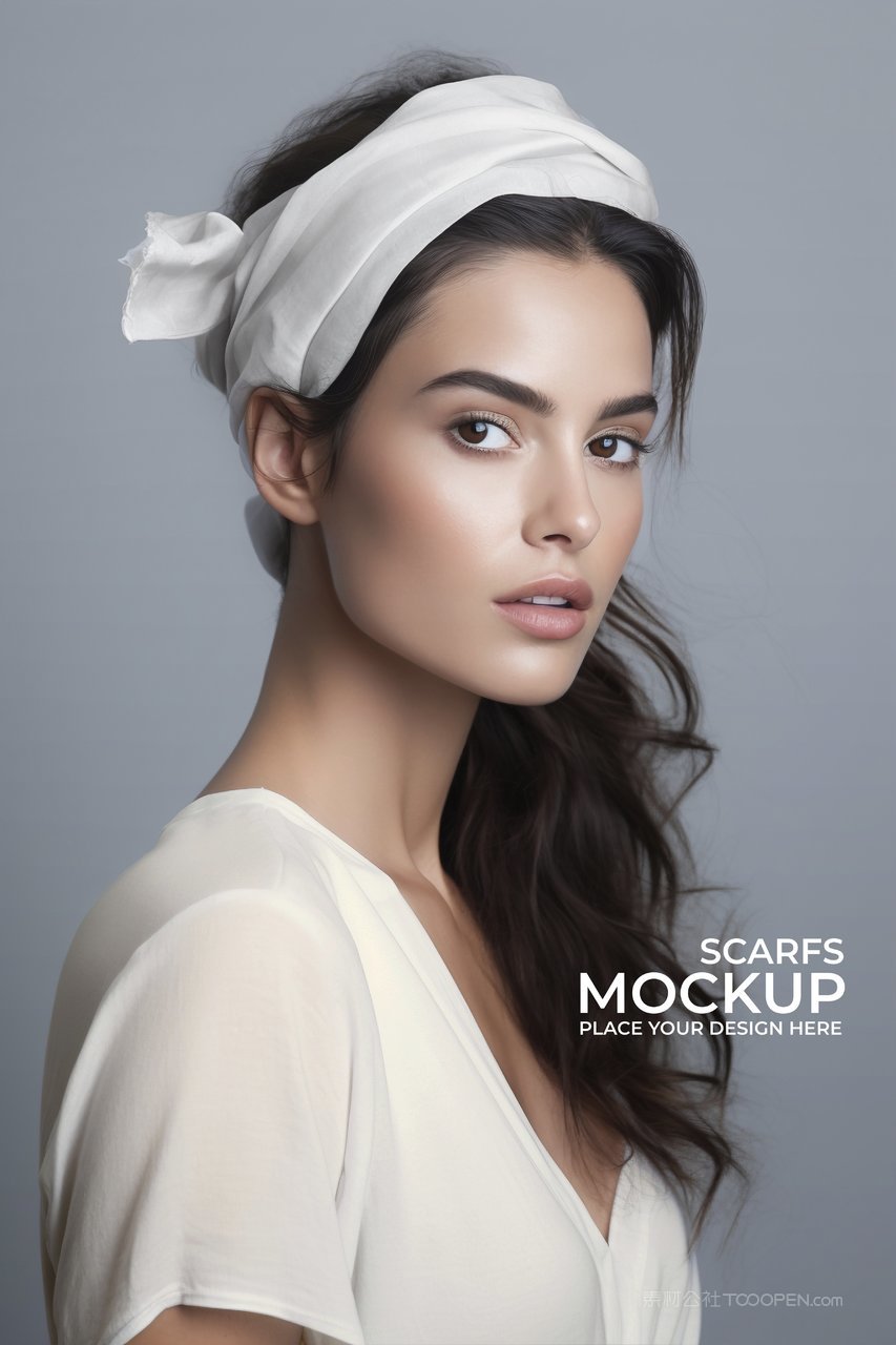 【2040期】25款女生头巾丝巾样机 (18)