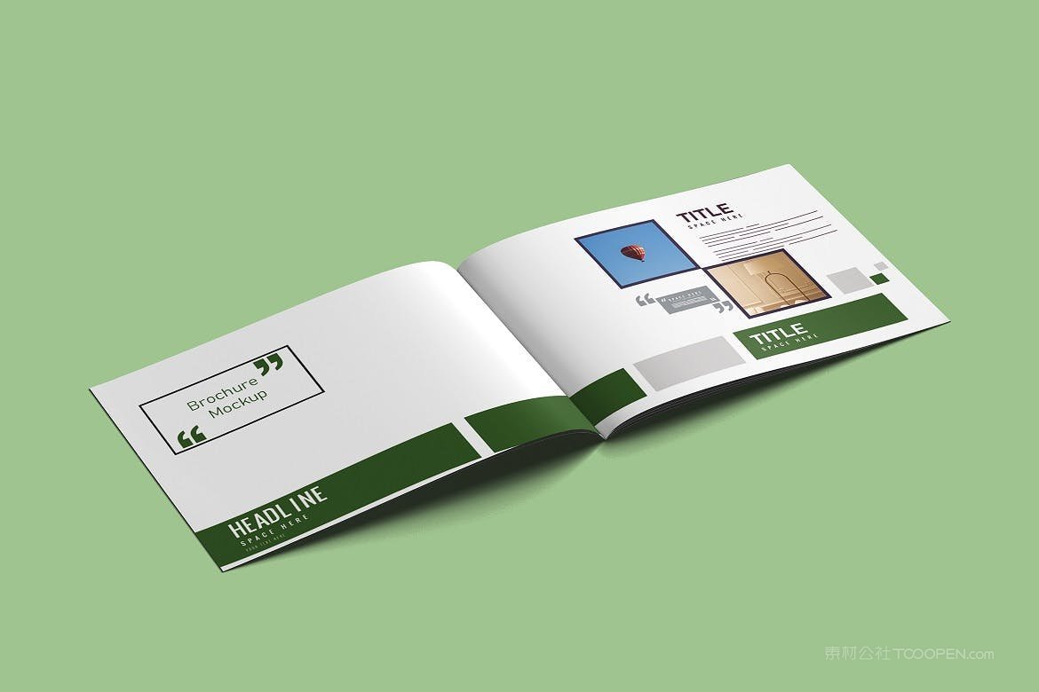 横版宣传册样机