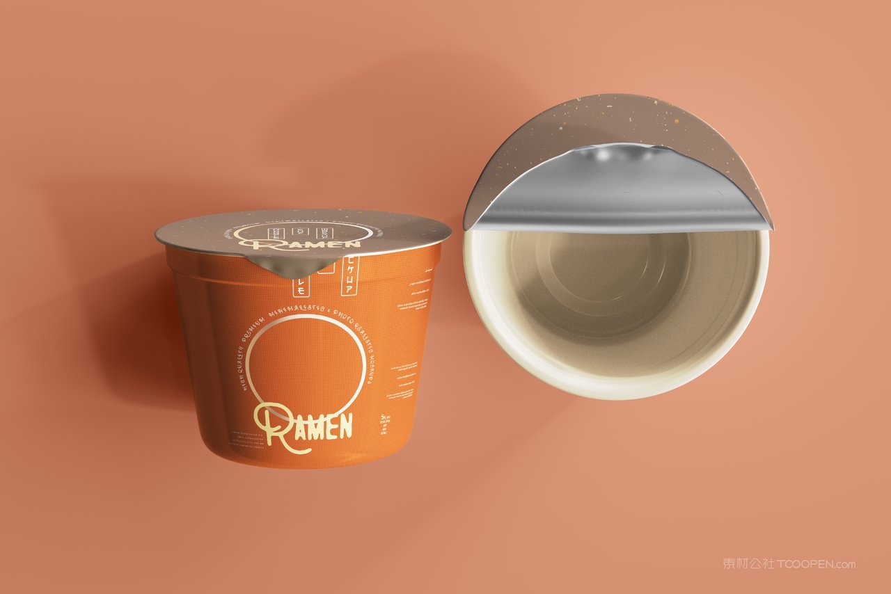 酸辣粉桶装泡面即食品包装展示样机 (33)