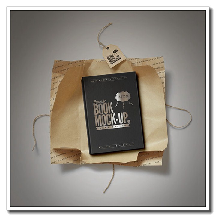 包装的画册样机