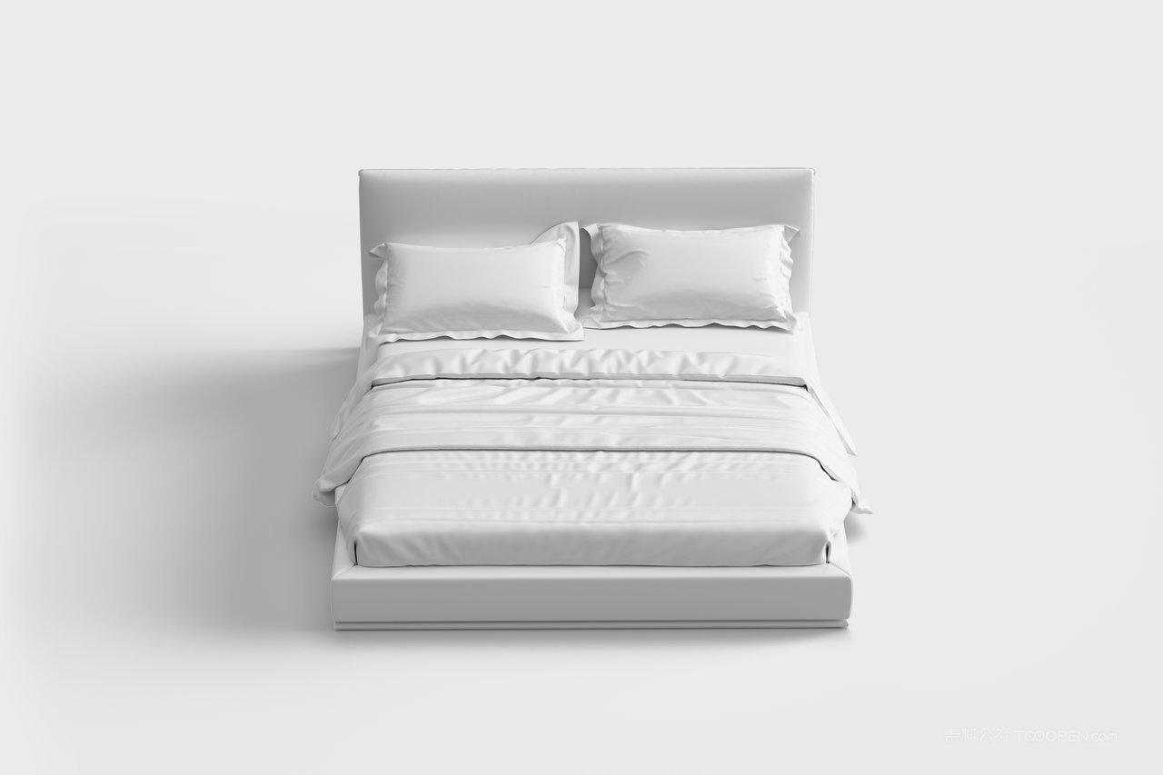 双人床床铺印花样式样机 (2)