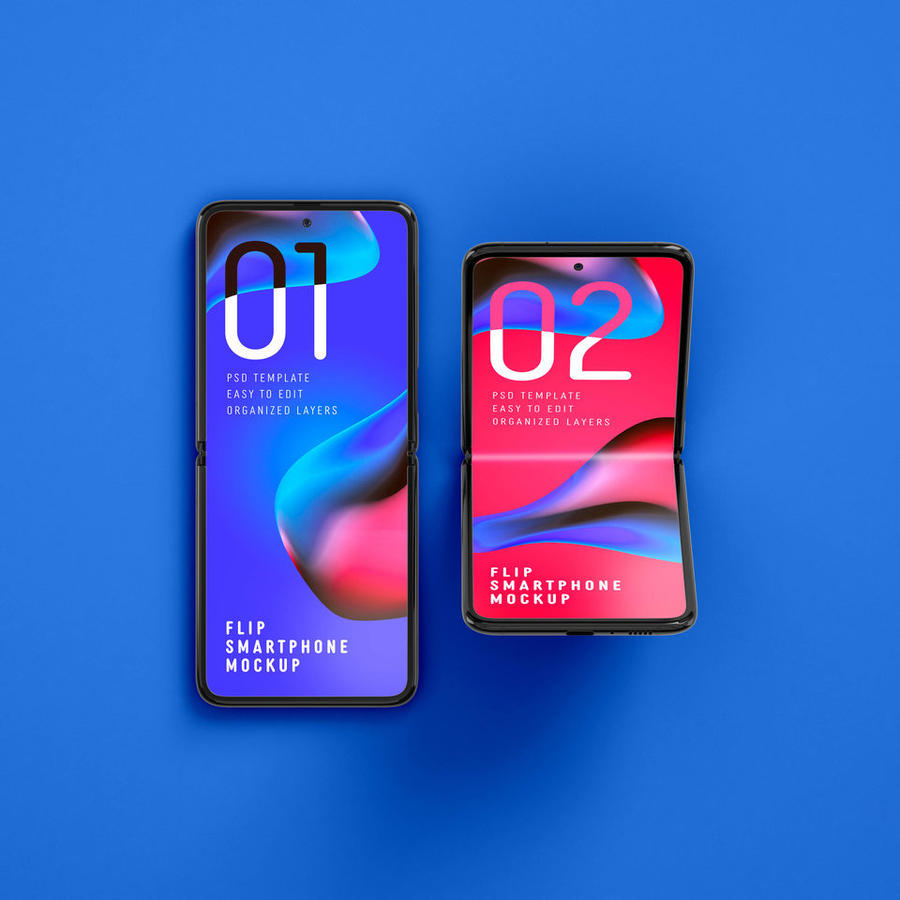 galaxyz折叠手机样机