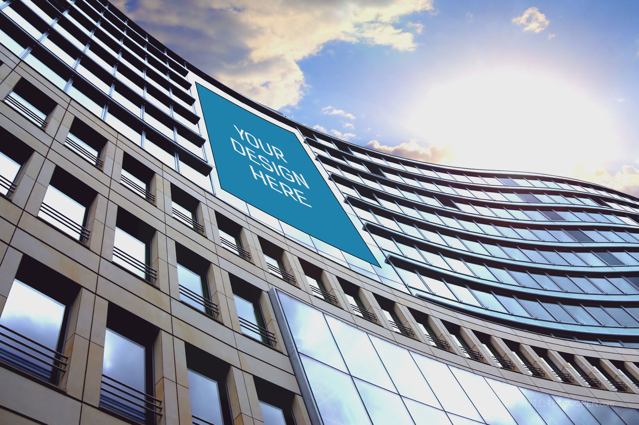 大型户外广告牌高层楼体广告样机 (19)