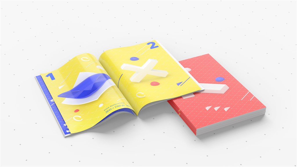 免费杂志模型样机