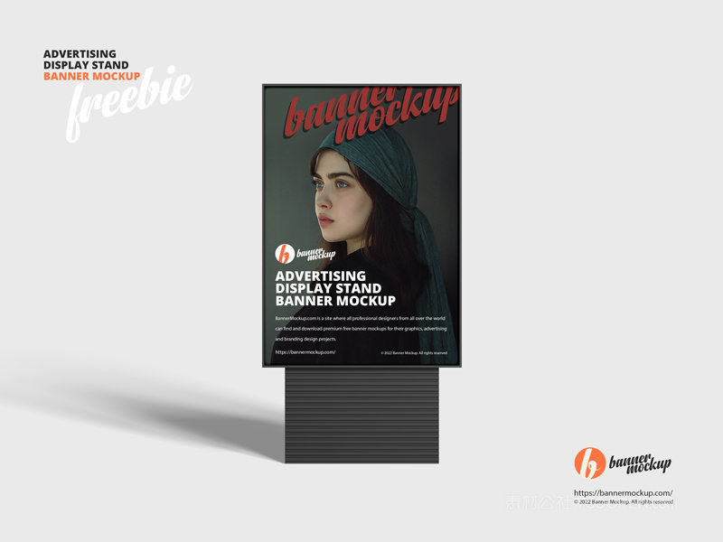 广告展示架横幅样机