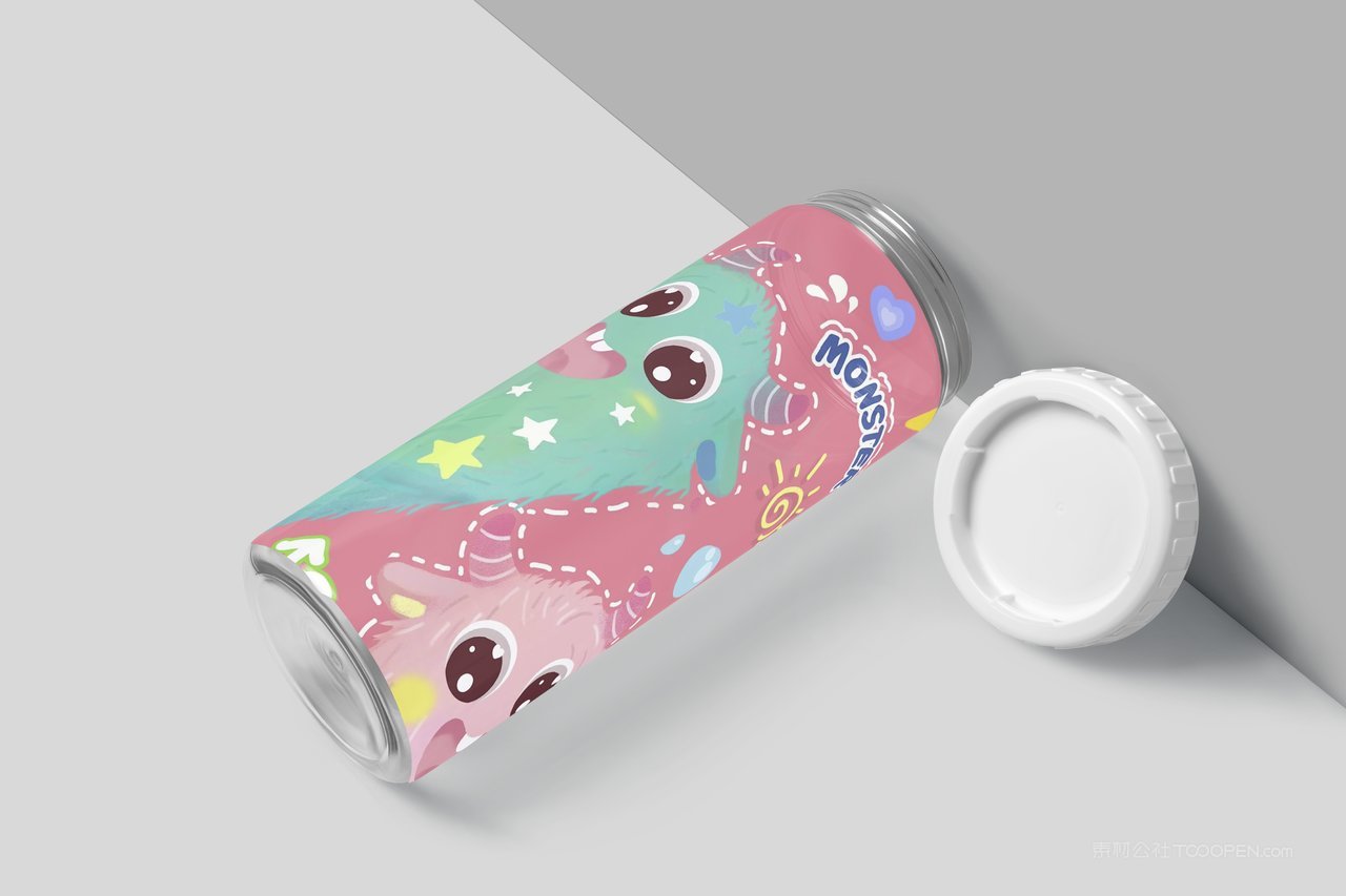 【2065期】透明塑料杯水杯样机 (2)