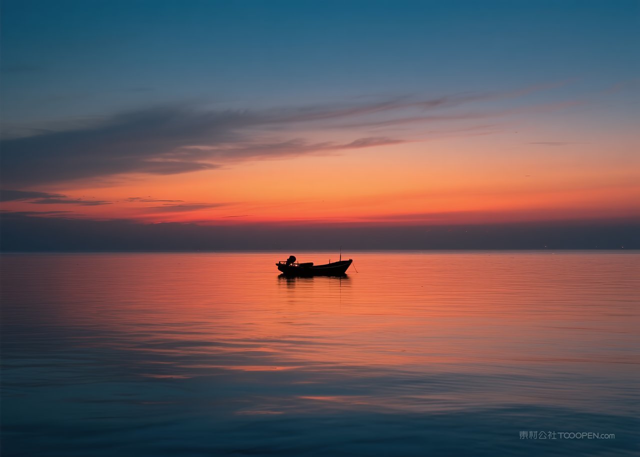 海滩自然海边天空景观唯美大海海景风景