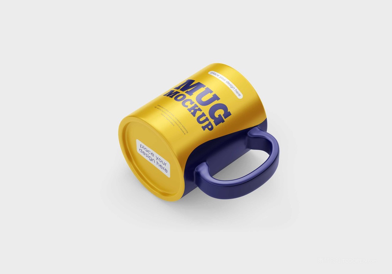 哑光马克杯logo样机