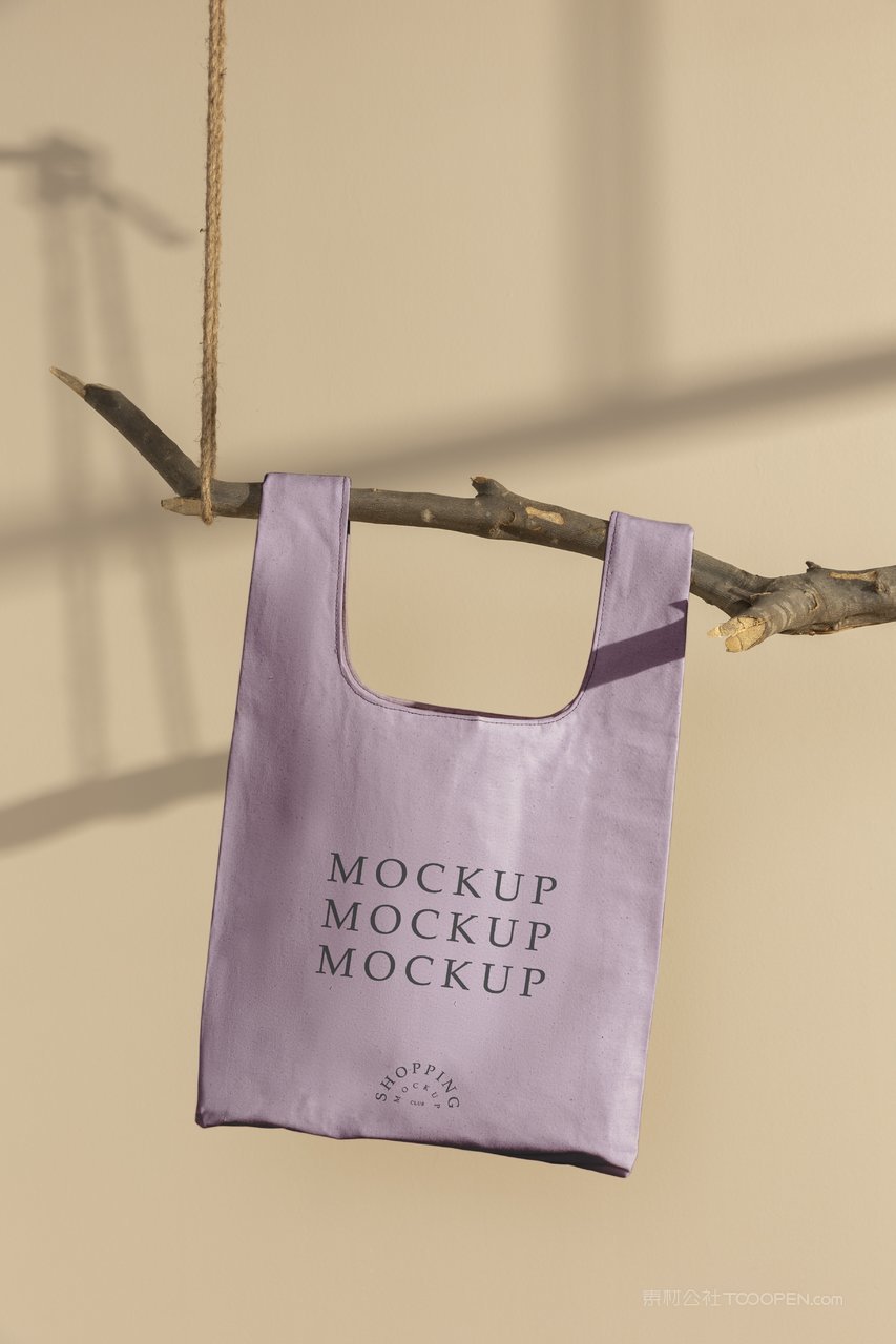 手提袋环保购物袋实景场景样机 (16)