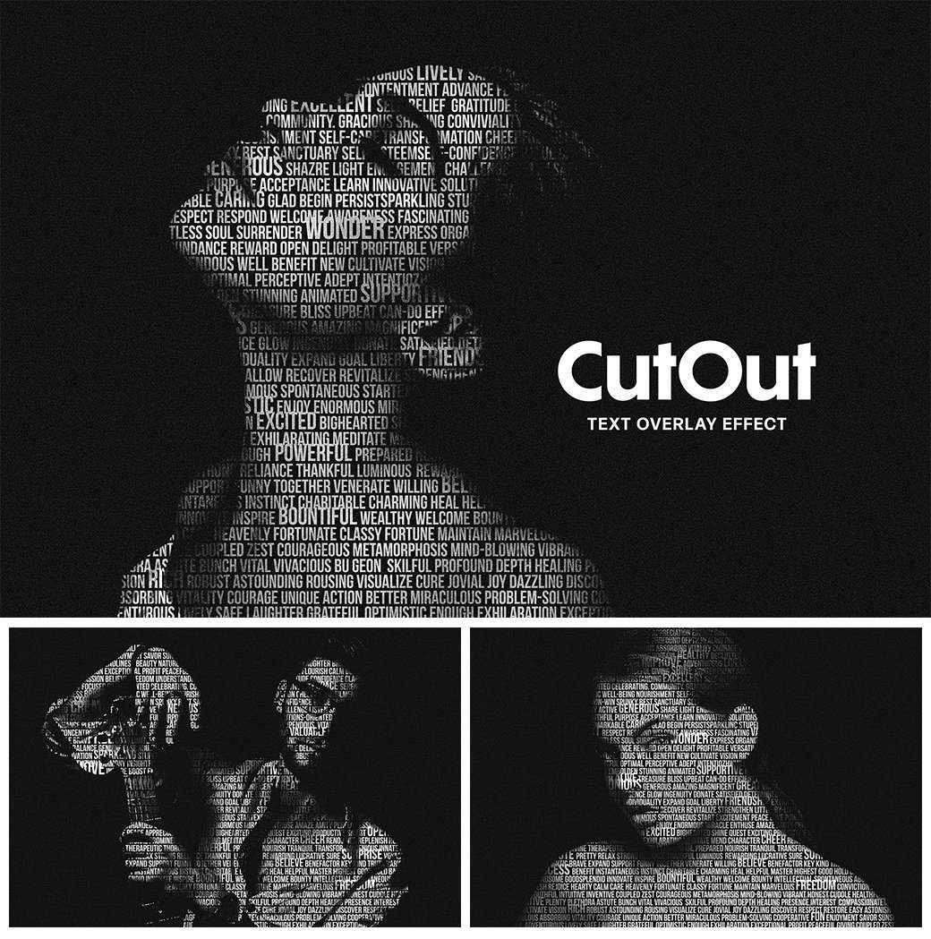 人物海报创意人物艺术摄影文字嵌套艺术效果