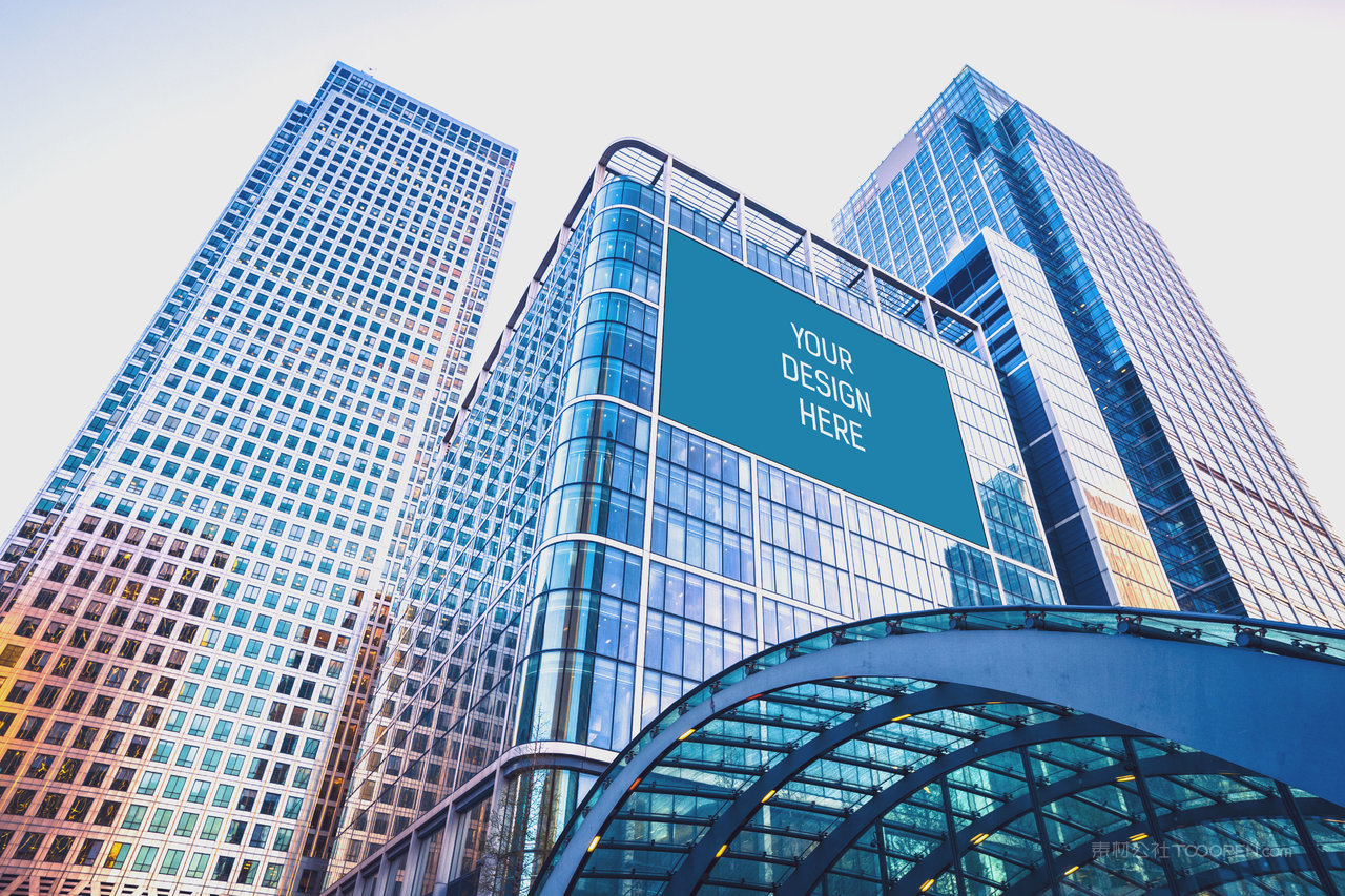 大型户外广告牌高层楼体广告样机 (6)