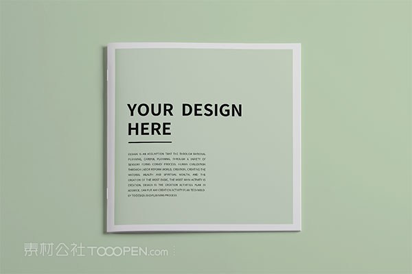 方形画册样机模板